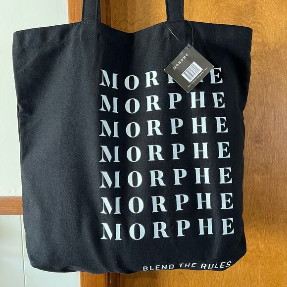 MORPHE x JAMES CHARLES NWT Blend the Rules Tote Bag Black‎ White Reusable - Picture 3 of 10